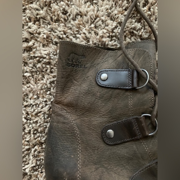 SOREL JOAN OF ARTIC WEDGE LACE BOOTIE - Picture 2 of 4